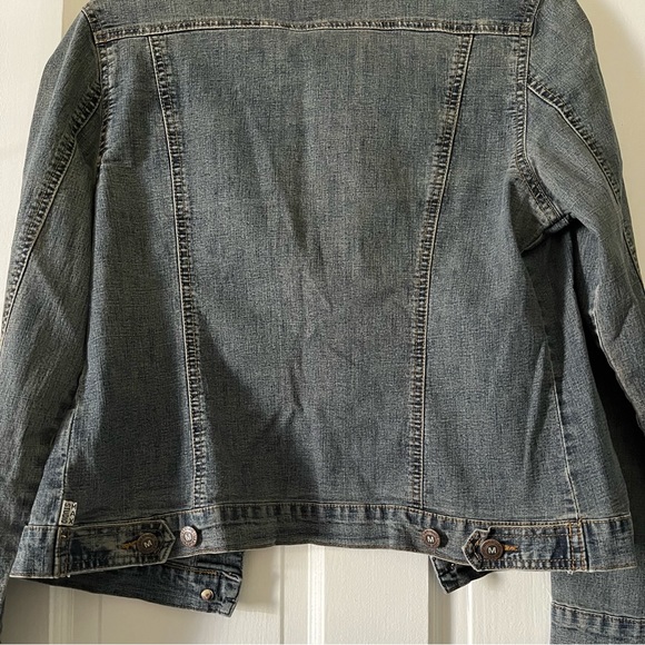 Vintage Max Studio Stretchy Denim Jacket, Medium - Picture 3 of 16